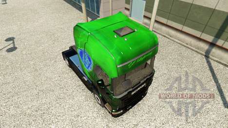 Exclusivo Metalizado pele para o Scania truck para Euro Truck Simulator 2