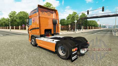 A pele sobre a unidade de tracionamento DAF XF 1 para Euro Truck Simulator 2