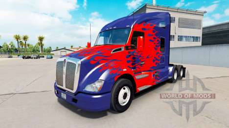 A pele por Optimus Prime caminhão Kenworth para American Truck Simulator