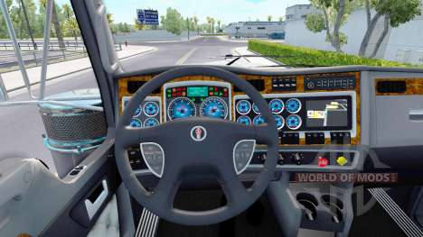 A cor azul dos dispositivos que têm um Kenworth  para American Truck Simulator
