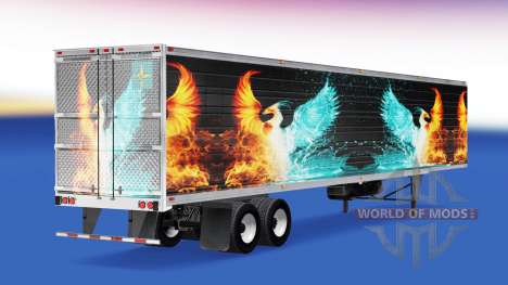 Pele CS Logística 01 no semi-reboque-geladeira para American Truck Simulator