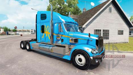 Pele A&R no caminhão Freightliner Coronado para American Truck Simulator