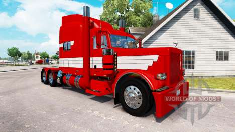 Скин Listras Brancas em Tinta Vermelha на Peterb para American Truck Simulator