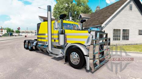 Скин Prateado, amarelo metalizado на Peterbilt 3 para American Truck Simulator