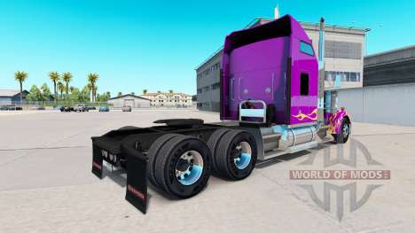 Pele Califórnia Chamas no caminhão Kenworth W900 para American Truck Simulator