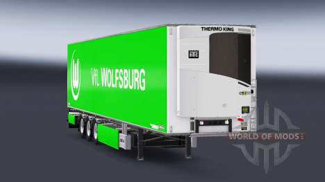 Semi-Reboque Chereau VfL Wolfsburg para Euro Truck Simulator 2