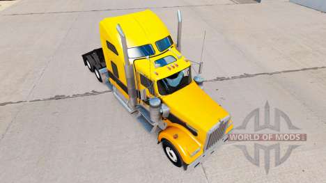 A pele de Ouro Preto no caminhão Kenworth W900 para American Truck Simulator