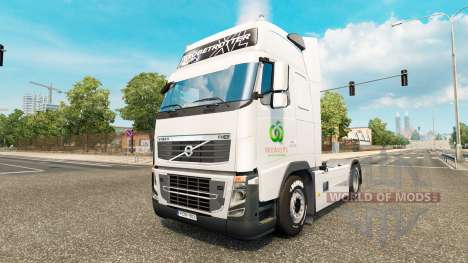 Pele Woolworths para caminhões DAF, Scania e Vol para Euro Truck Simulator 2