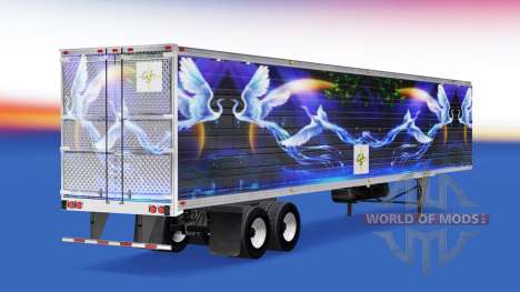 Pele CS Logística 02 no semi-reboque-geladeira para American Truck Simulator