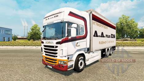 Pele A. A. van ES para trator Scania Tandem para Euro Truck Simulator 2