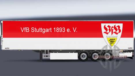 Semi-Reboque Chereau VfB Stuttgart para Euro Truck Simulator 2