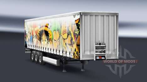 A pele de Uma Peça sobre o trailer para Euro Truck Simulator 2