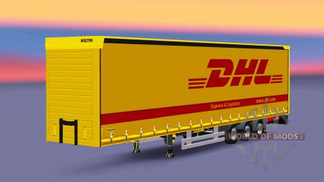 Semi-reboque Wielton DHL para Euro Truck Simulator 2