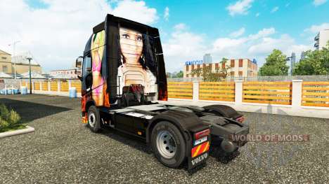 Nicki Minaj pele para a Volvo caminhões para Euro Truck Simulator 2
