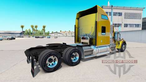 Pele de Carbono Personalizada no caminhão Kenwor para American Truck Simulator