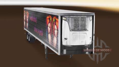Pele Unidos Cores para o semi-refrigerados para American Truck Simulator