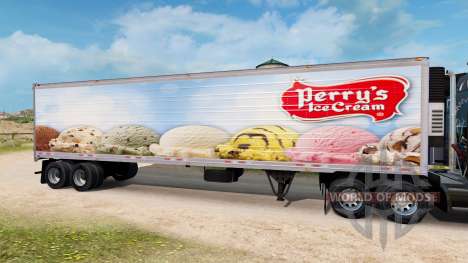 Pele Perrys sorvete sobre o semi-reboque-geladei para American Truck Simulator