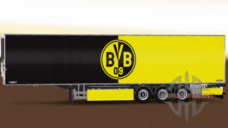 Semi-Reboque Chereau Borussia Dortmund para Euro Truck Simulator 2