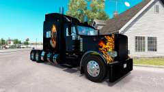 Motoqueiro fantasma pele para o caminhão Peterbilt 389 para American Truck Simulator