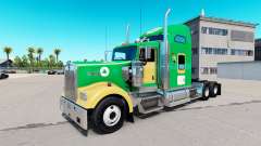 Boston Celtics pele para o Kenworth W900 trator para American Truck Simulator