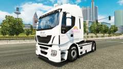 O cor-de-Rosa de Pelúcia AG pele para Iveco unidade de tracionamento para Euro Truck Simulator 2