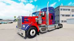 A pele por Optimus Prime caminhão Kenworth W900 para American Truck Simulator