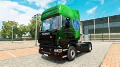 Exclusivo Metalizado pele para o Scania truck para Euro Truck Simulator 2