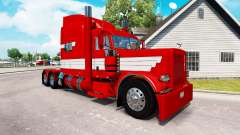 Скин Listras Brancas em Tinta Vermelha на Peterbilt 389 para American Truck Simulator