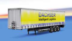 Dachser pele v1.1 sobre o trailer para Euro Truck Simulator 2