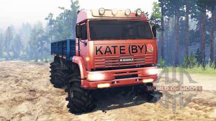 KamAZ-65221 para Spin Tires