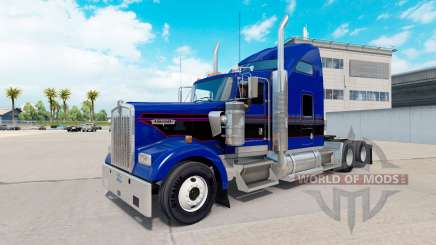 Pele Black & Blue Vintage trator na Kenworth W900 para American Truck Simulator