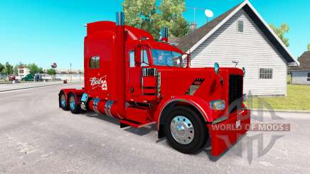 Pele 29 Budweiser Peterbilt trator 389 para American Truck Simulator