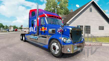 O Red Bull pele para a Freightliner Coronado trator para American Truck Simulator