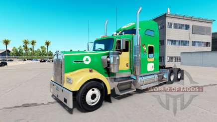 Boston Celtics pele para o Kenworth W900 trator para American Truck Simulator