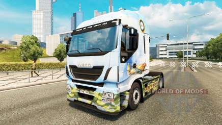 A pele do Supermarine Spitfire no caminhão Iveco para Euro Truck Simulator 2