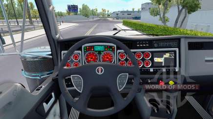 A cor vermelha dispositivos têm um Kenworth W900 para American Truck Simulator