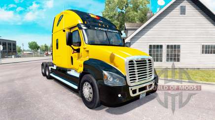 Скин Estes Express на Freightliner Cascadia para American Truck Simulator