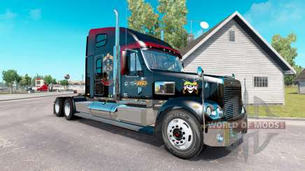 Pele Guns N Roses no caminhão Freightliner Coronado para American Truck Simulator