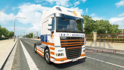 Truckland pele para caminhões DAF para Euro Truck Simulator 2