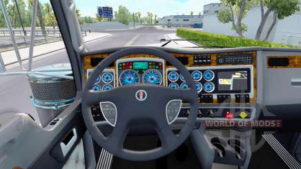 A cor azul dos dispositivos que têm um Kenworth W900 para American Truck Simulator