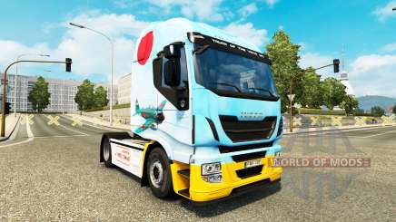 Pele Mitsubishi A6M2 Zero em trator Iveco para Euro Truck Simulator 2