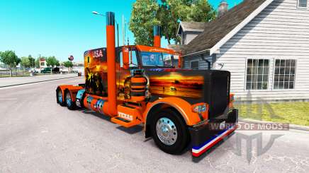 Pele EUA Texas para o caminhão Peterbilt 389 para American Truck Simulator