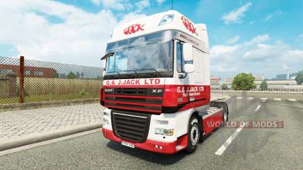 Pele G. J. Jack Ltd. DAF para Euro Truck Simulator 2