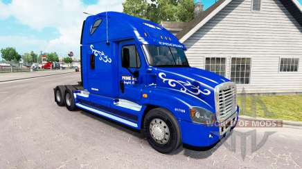 A Pele Primeiro-Inc. no trator Freightliner Cascadia para American Truck Simulator