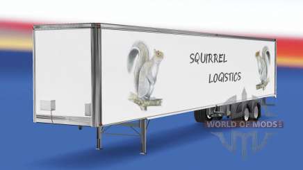 O Esquilo Logística pele para o trailer para American Truck Simulator