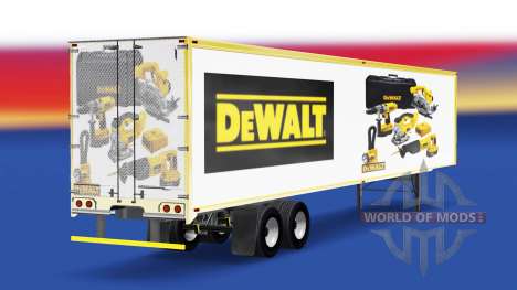 Pele DeWALT no trailer para American Truck Simulator