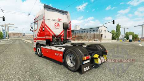 TruckSim pele para caminhões DAF para Euro Truck Simulator 2