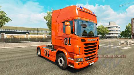 Pele Hazzard v2.0 caminhão Scania para Euro Truck Simulator 2