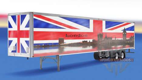 Pele de Londres v1.2 no trailer para American Truck Simulator