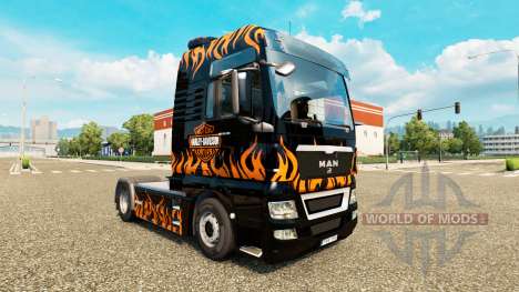 A pele da Harley-Davidson no caminhão HOMEM para Euro Truck Simulator 2